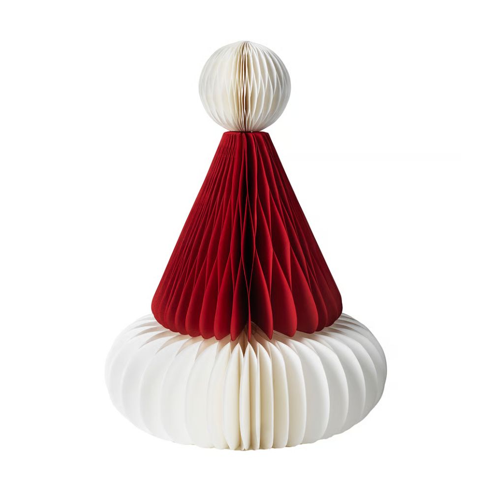 Santa Claus Hat Decoration, Red/White