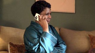 sharon talks to ted on the phone on ted lasso season 3