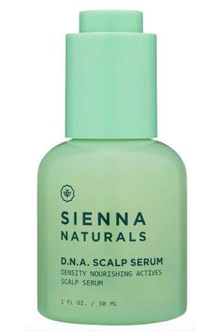 Sienna Naturals scalp serum green bottle