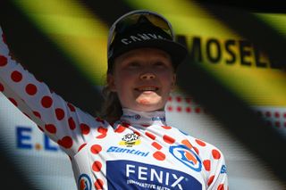 Puck Pieterse keeps polka dots after stage five of the Tour de France Femmes 2024