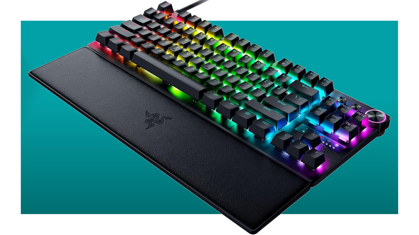 The Razer Huntsman V3 Pro TKL gaming keyboard floats in the PC Gamer deal void.