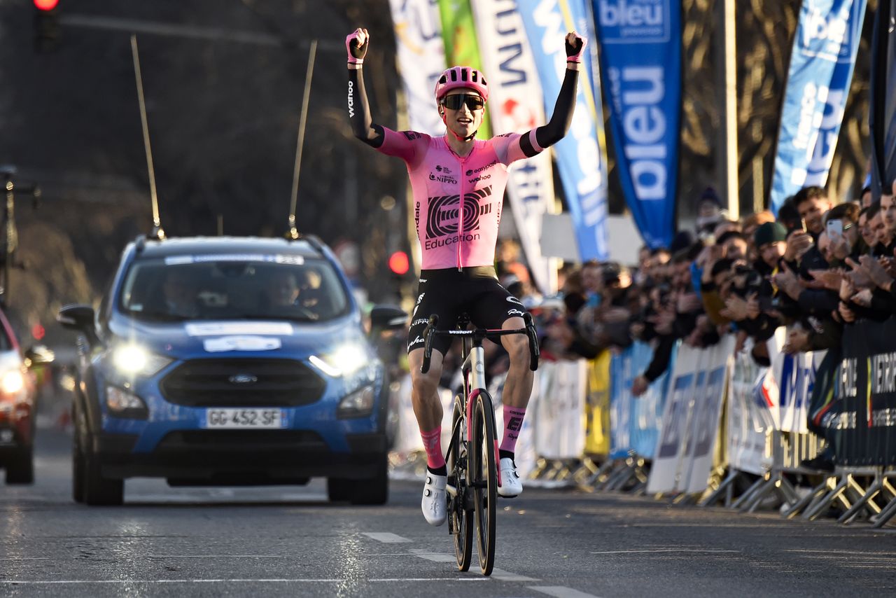 Grand Prix Cycliste de Marseille La Marseillaise 2023 - 44th Edition - Marseille - Sept&Atilde;&uml;mes-Les-Vallons 167,9 km - 29/01/2023 - Neilson Powless (USA - EF Education - EasyPost) - photo Tommaso Pelagalli/SprintCyclingAgency&Acirc;&copy;2023