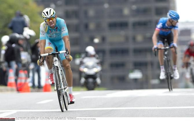 Simone Ponzi (Astana) ponders what could have been as he places second