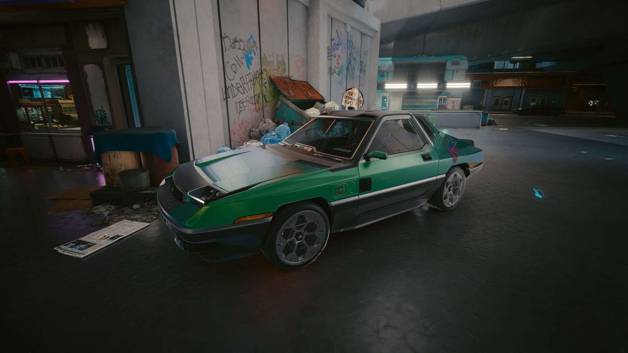 Sample of a car in CD Projekt's Cyberpunk 2077