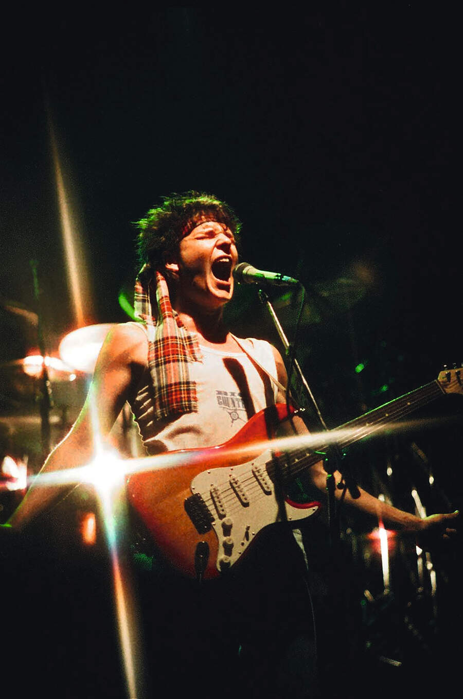 Stuart Adamson of Big Country performs on stage at Hammersmith Odeon on September 29th, 1983 in London