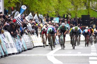 Classic Velox Ad&eacute;lie de Vitr&eacute;: First professional victory for Marc Brustenga as first rider across the line relegated following deviation
