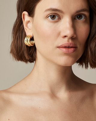 Textured Hoop Earrings