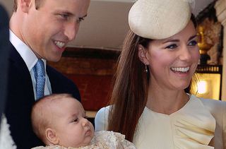 Prince William, Kate Middleton at Prince George's Christening