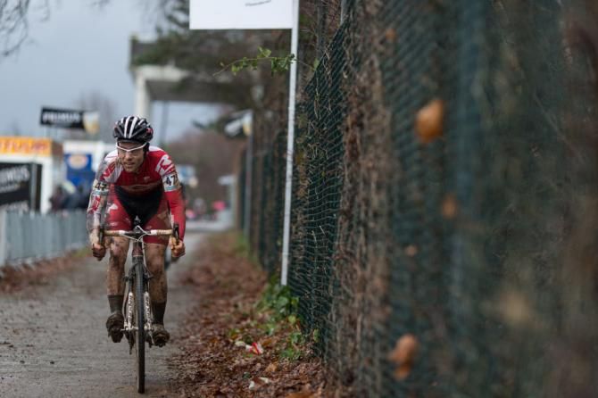 Justin Lindine in action in Zolder