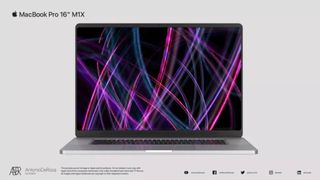 Mockup of MacBook Pro M1X