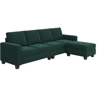 An L-shaped sofa