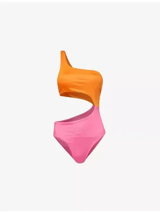 Rio Colour-Blocked Stretch-Recycled Polyester Swimsuit