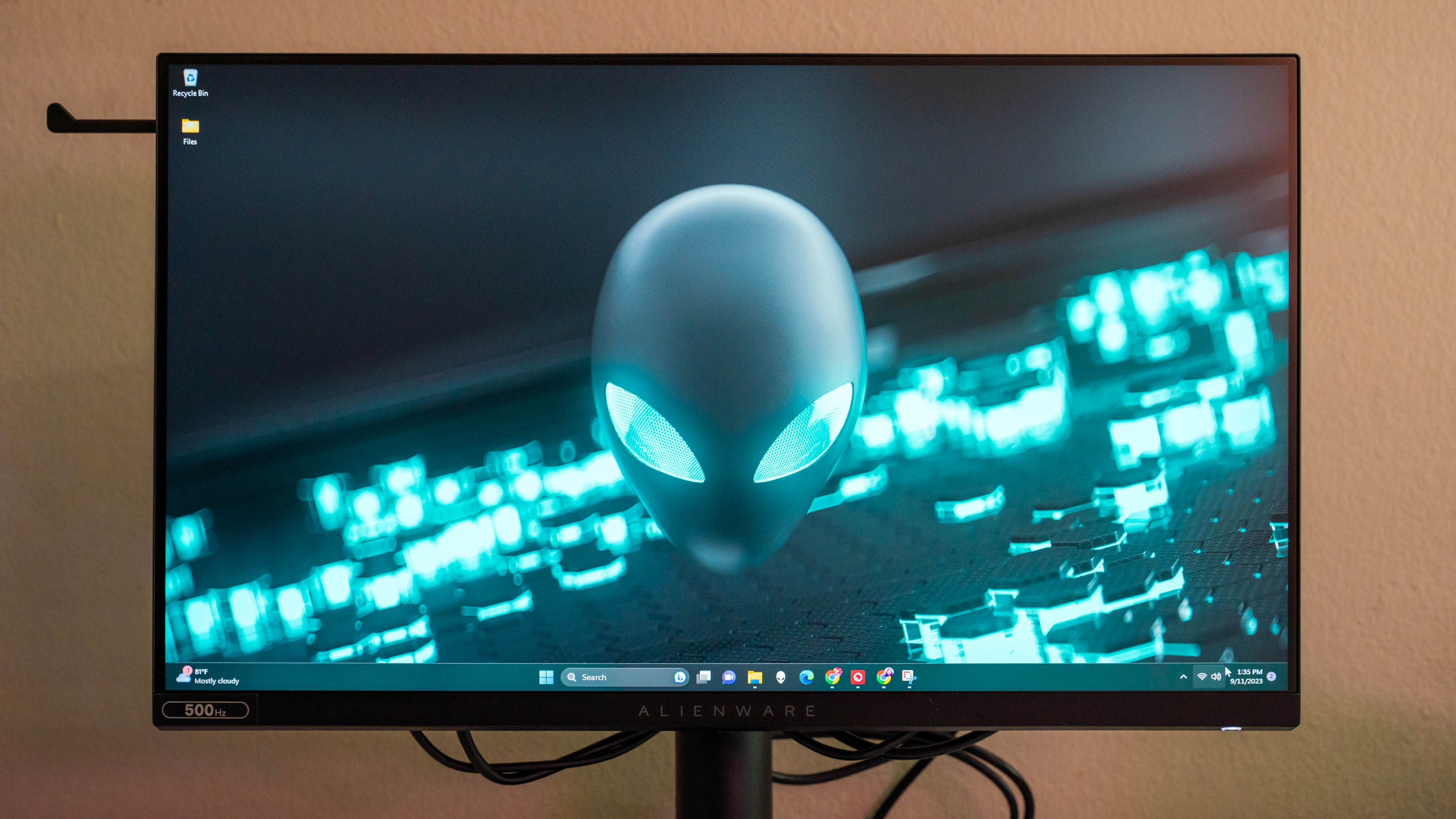 Alienware AW2524HF on a desk