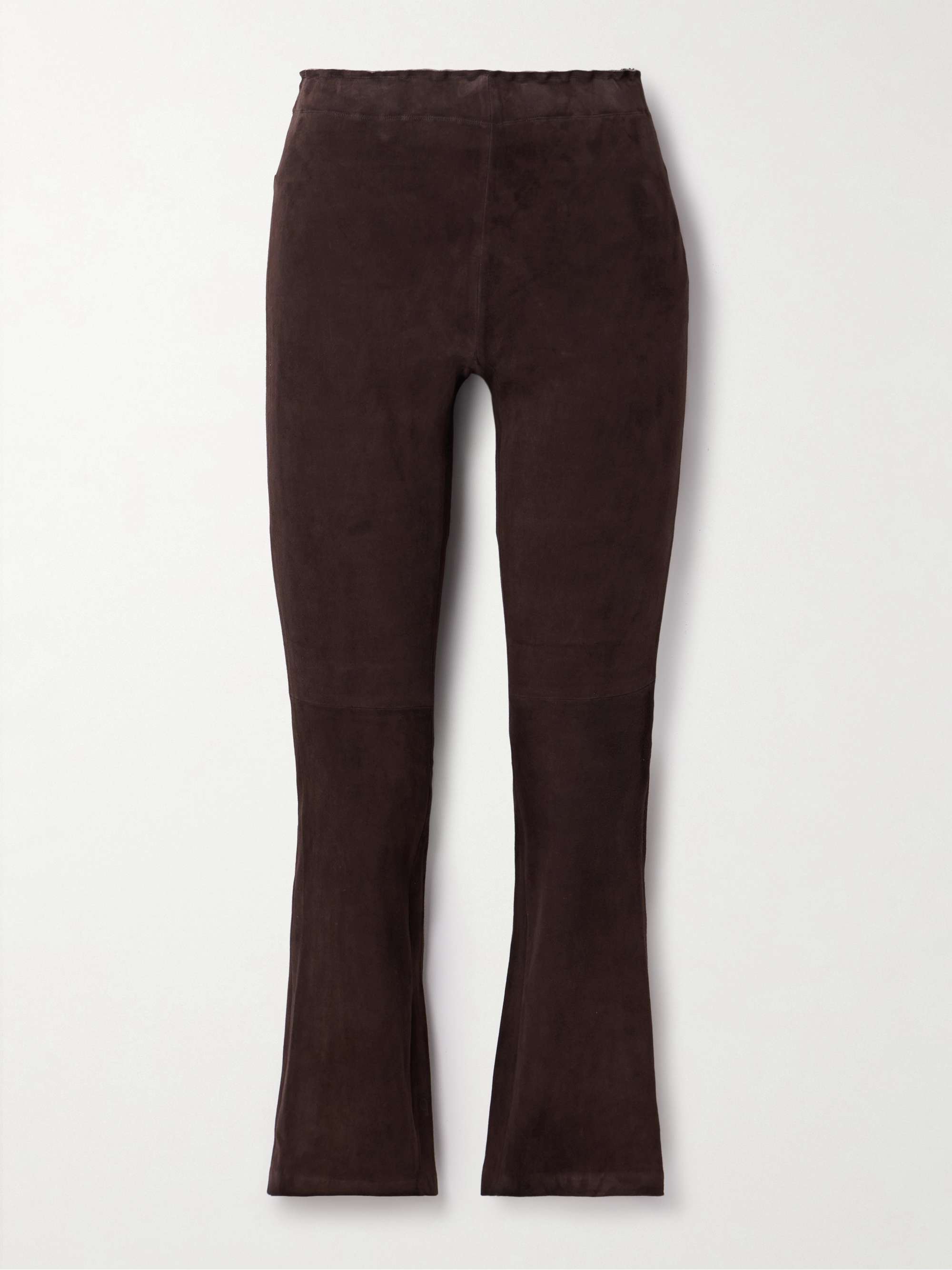 JP Twenty Suede Flag-Flop Pants