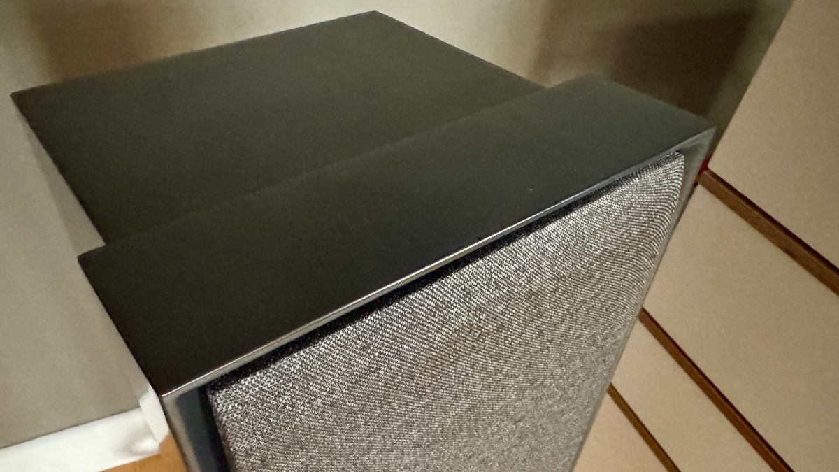 Top-down image of the Ruark Audio Talisman-R floorstanding speakers.