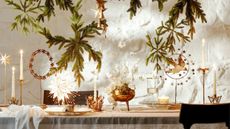 White and gold themed Christmas table