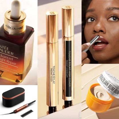 collage of beauty items on sale