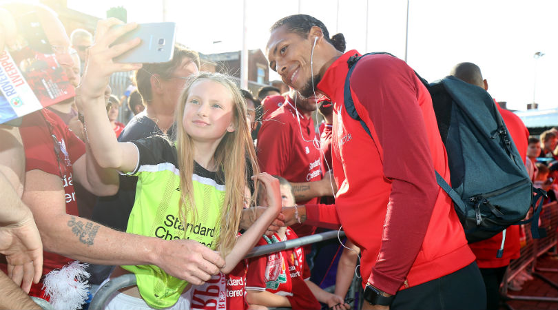 Virgil van Dijk Liverpool fans