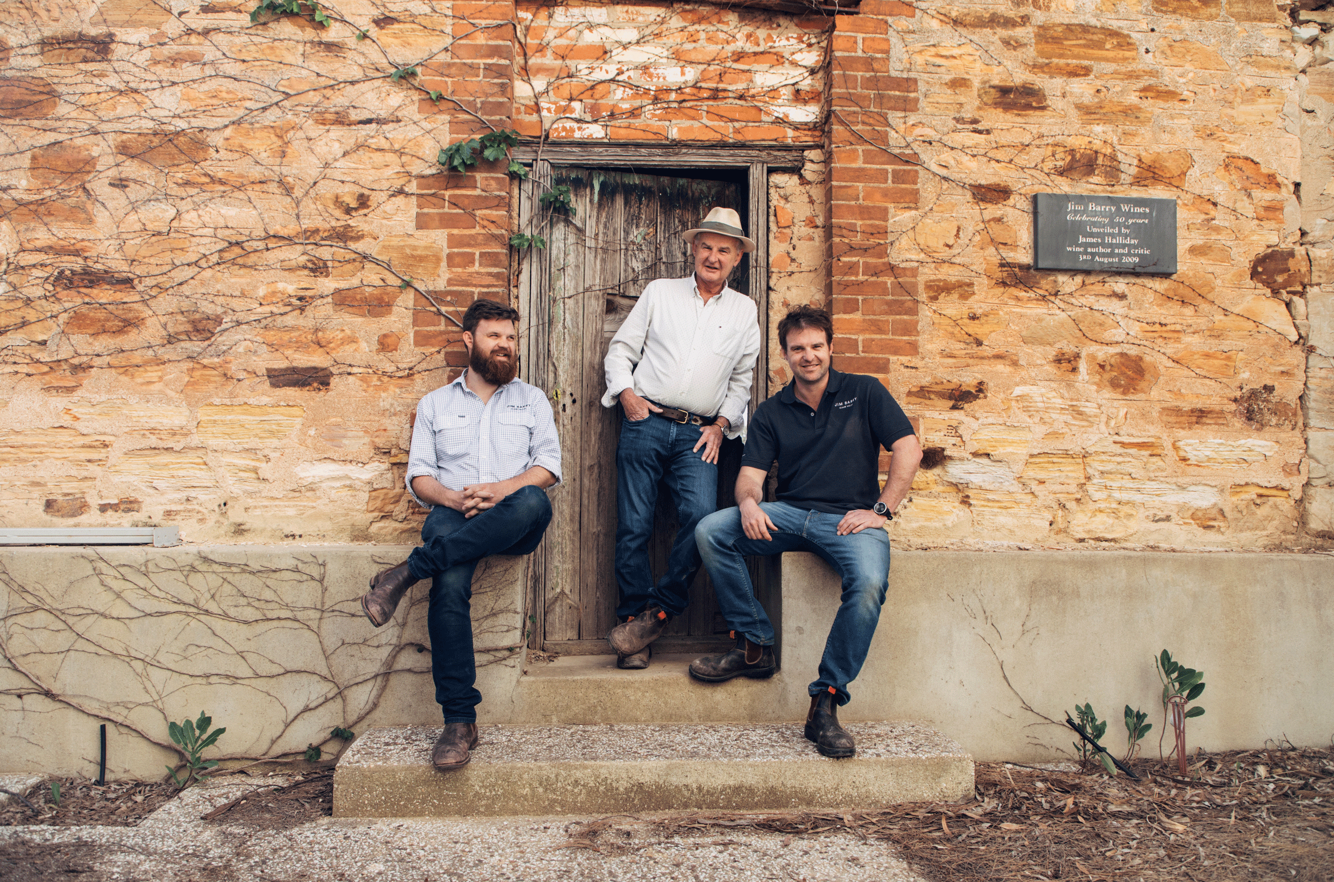 Sam Barry, Peter Barry and Tom Barry of Jim Barry Wines