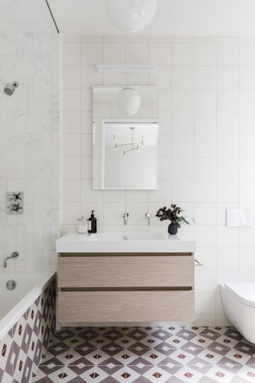 Ceramic vs porcelain tiles – which are best for a bathroom? | Livingetc