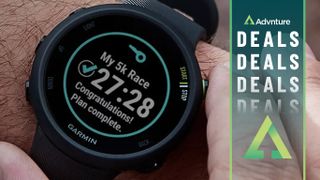 Garmin Forerunner 45 watch on man's wrist