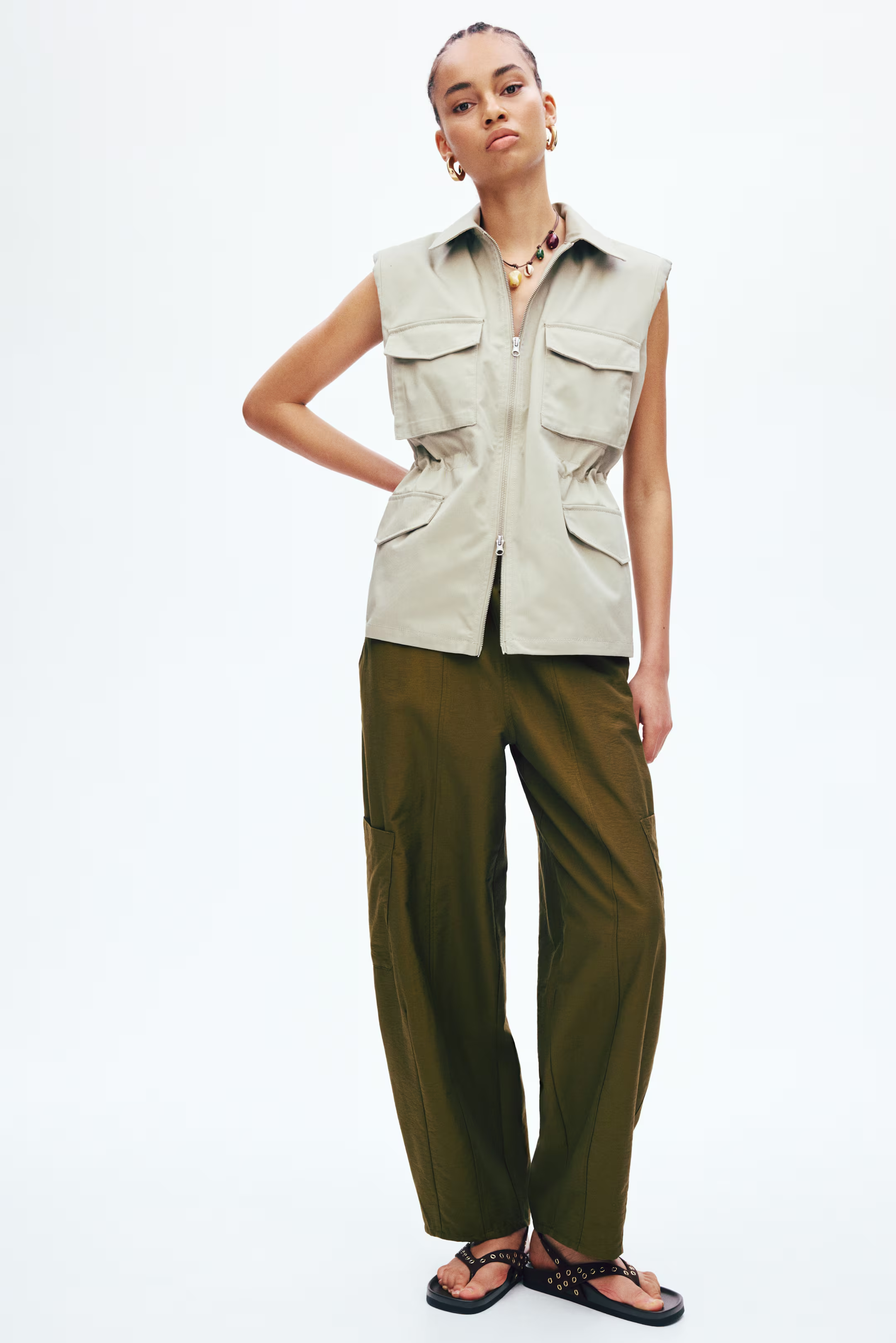 H&M, balloon cargo trousers