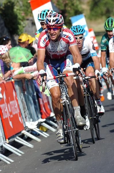 Vladimir Karpets (Katusha) approaches the finish of stage nine.