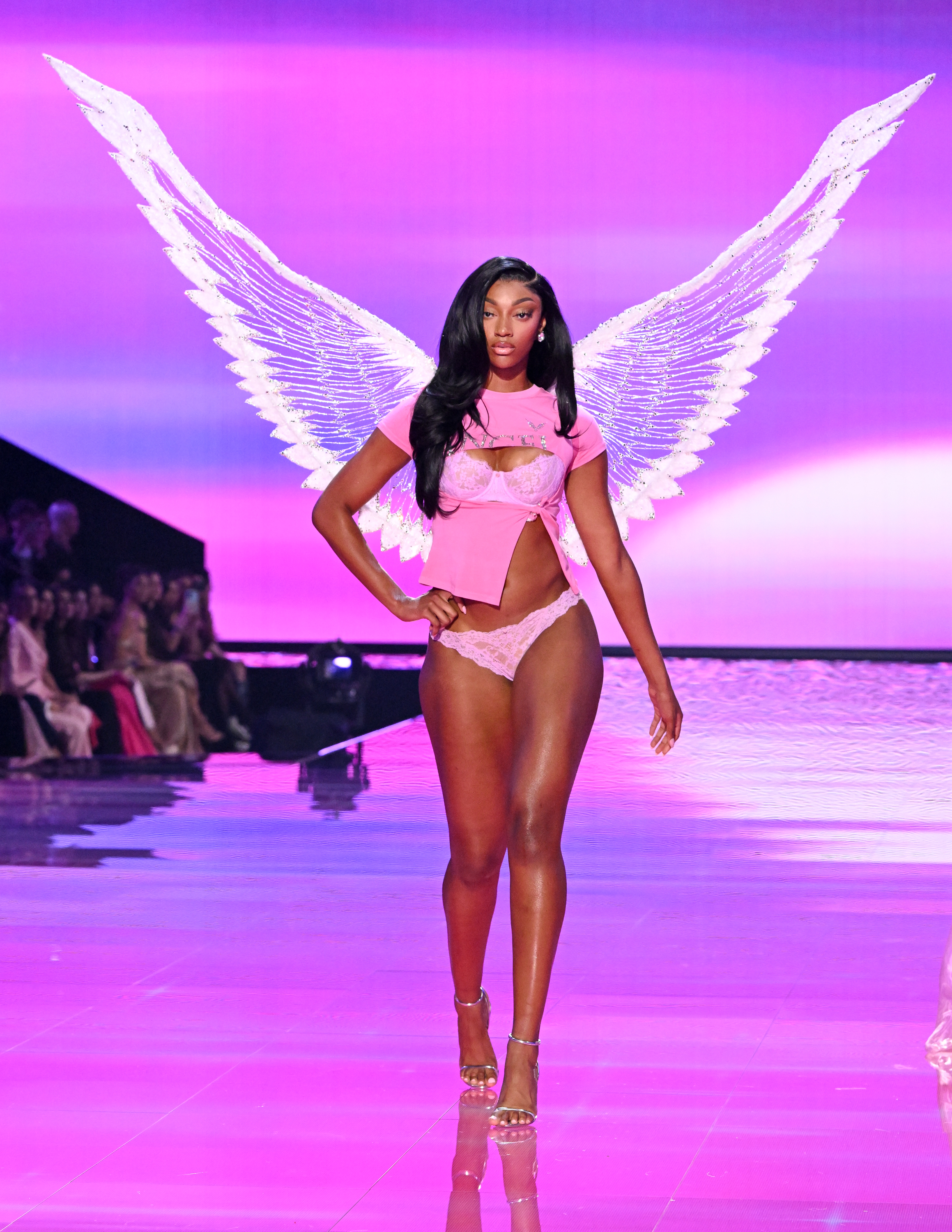 at the 2025 Victoria&#039;s Secret Fashion Show held at Steiner Studios on October 15, 2025 in New York, New York.