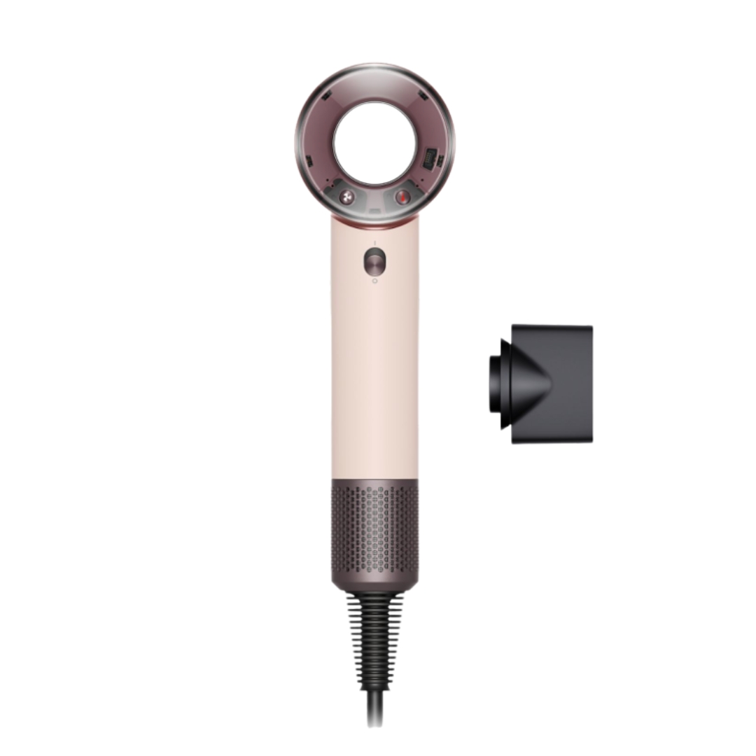 A product shot of the Dyson Supersonic Travel, on a white background