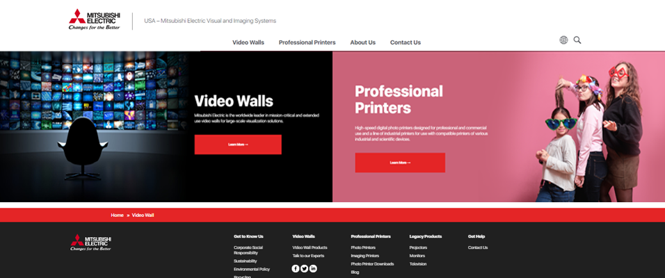 Mitsubishi Electric Visual and Imaging Systems Division Launches New Website 