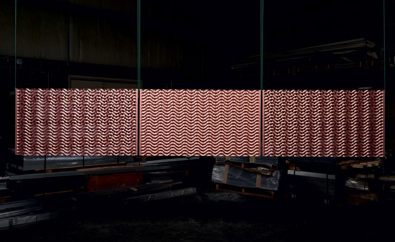 Marc Newson&#039;s flesh pink aluminium screen