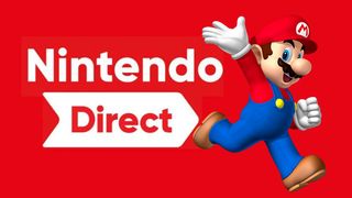 Nintendo Direct is represented by the Nintendo Direct logo and a render of Mario