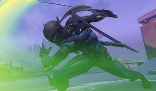 Genji attacks in Overwatch