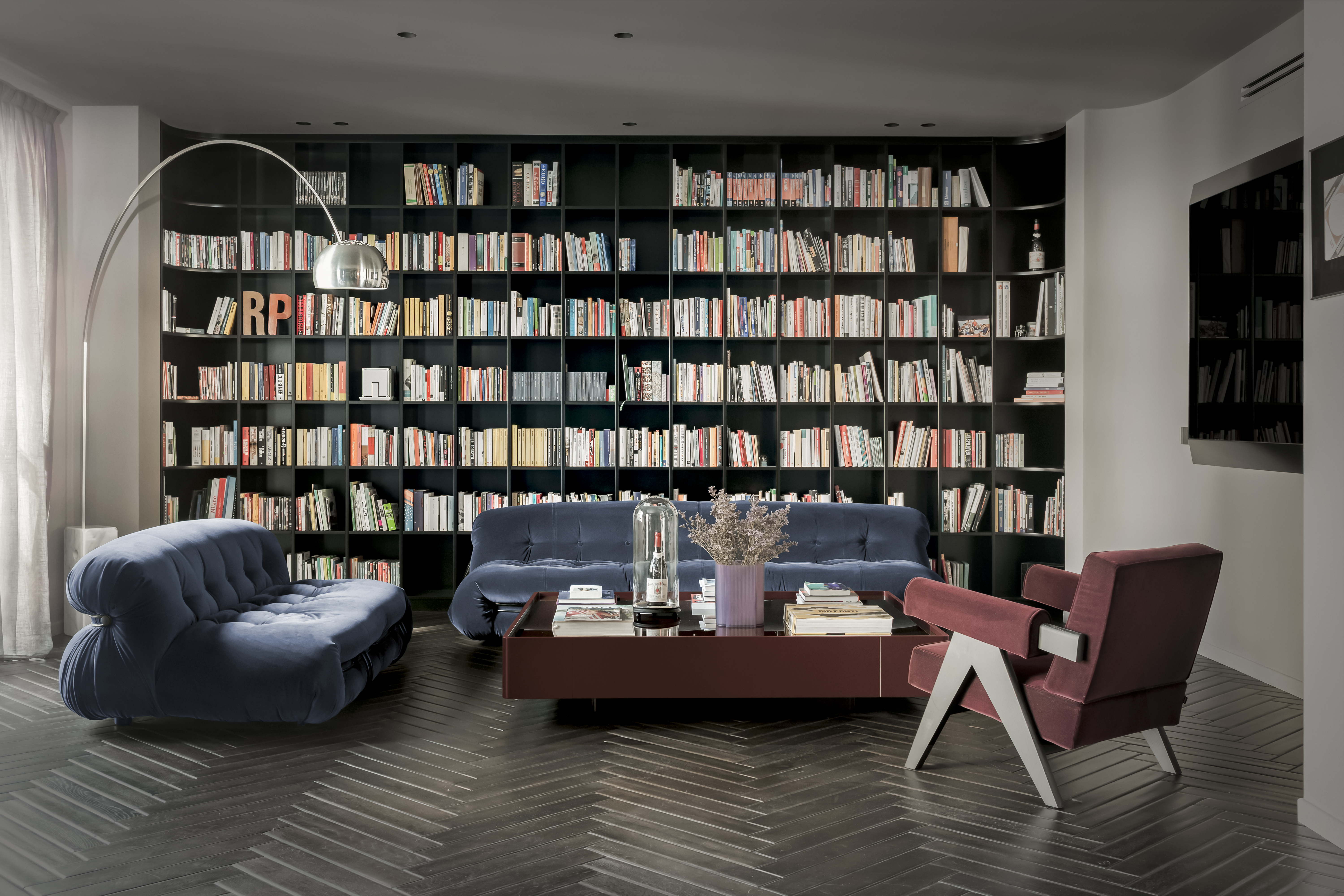 colourful interior of Milanese apartment
