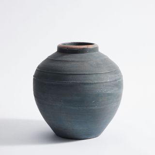 Indigo Artisan Handcrafted Ceramic Vase 11