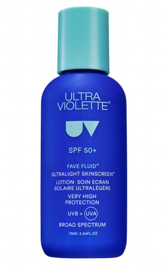 Ultra Violette sunscreen on a white background