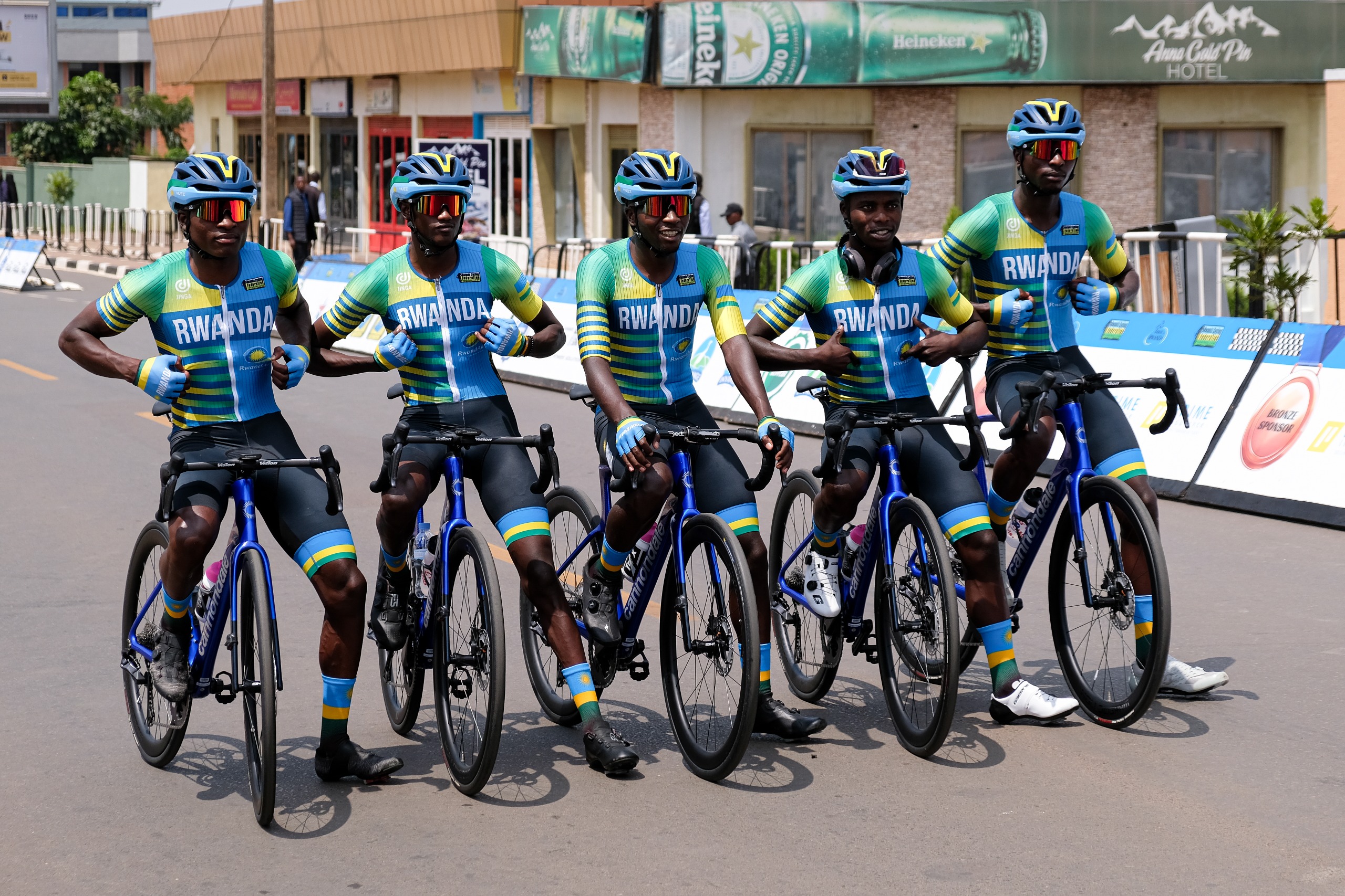 Team Rwanda at the Tour du Rwanda 2025