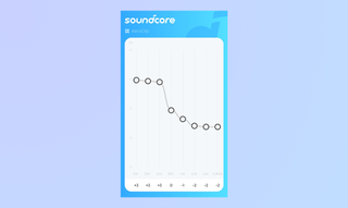 Screengrab of Soundcore app custom EQ