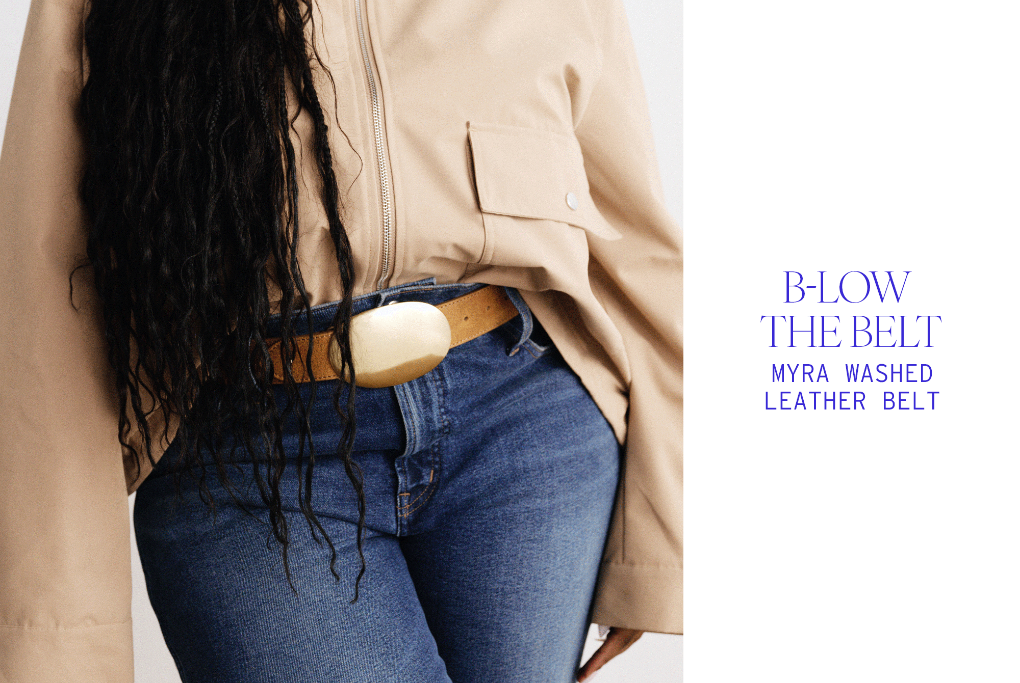 Who What Wear, The Great Try-On, Spring 2026: B-Low the Belt Myra Washed Leather Belt.