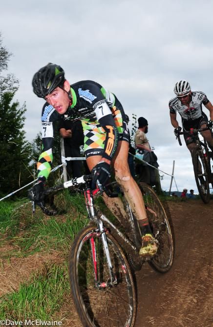 Lukas Winterberg (Mueller Landscape/ BH Bikes) chasing Tim Johnson after he had attacked the group
