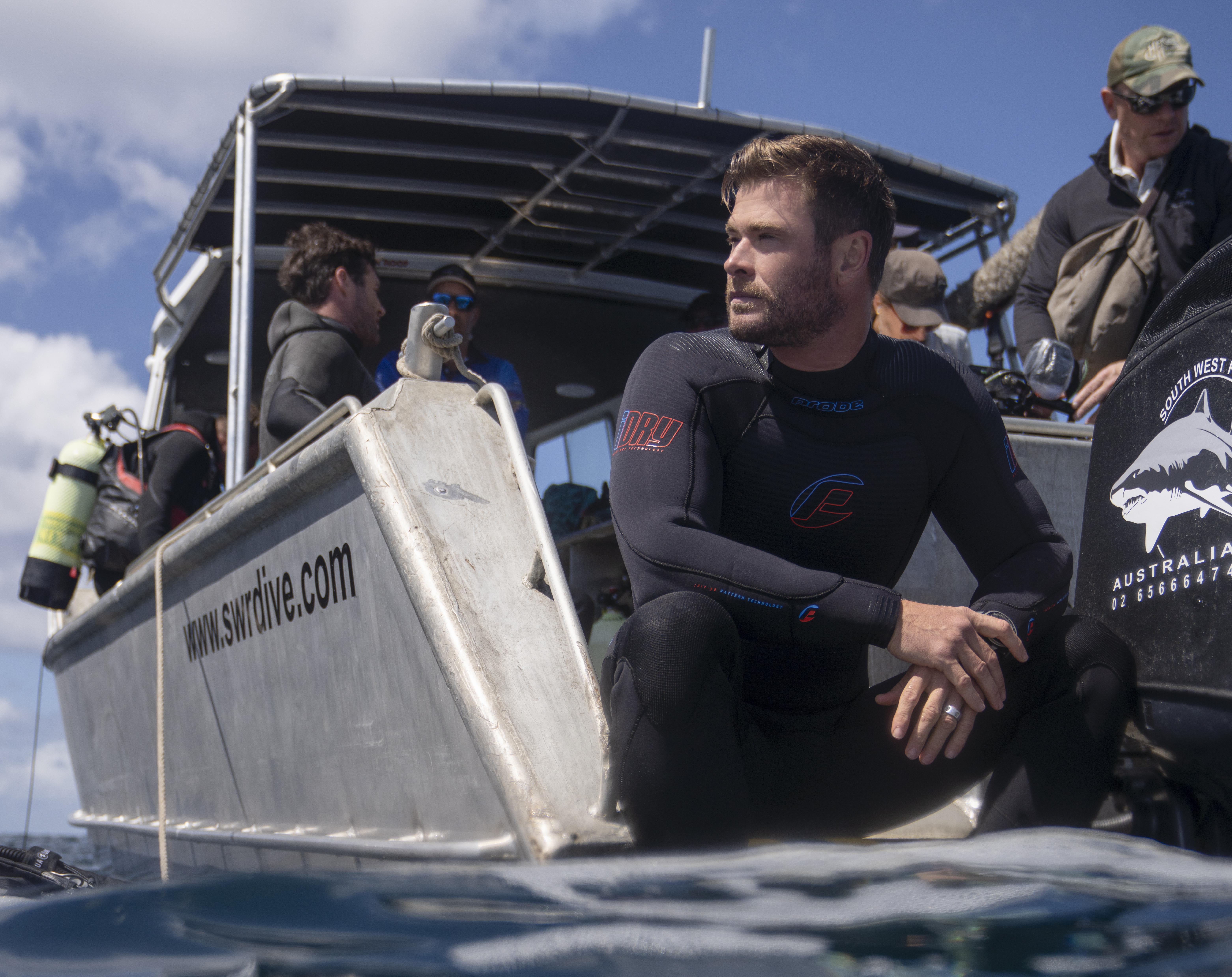 TV tonight Chris Hemsworth on a boat