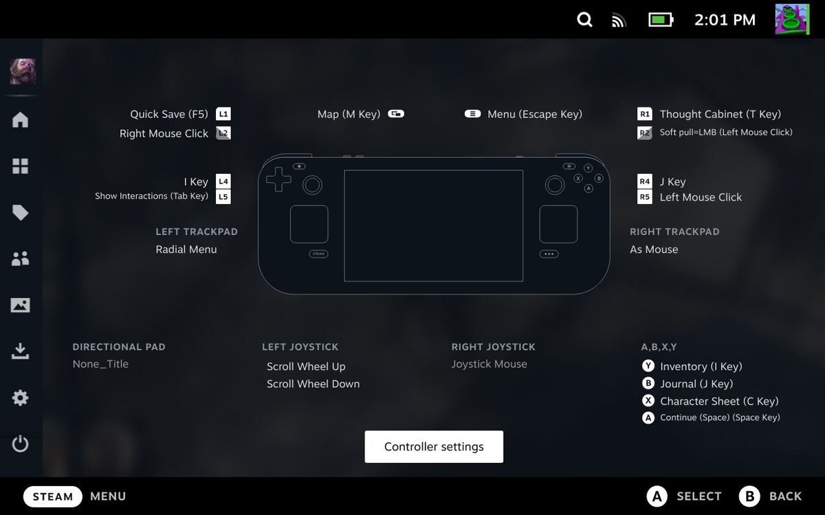 Steam Deck's UI