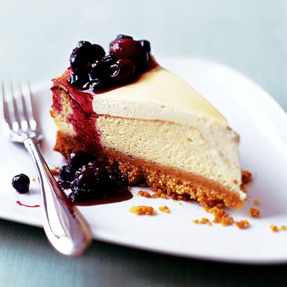 Baked lemon cheesecake with forest fruits / Freeze ahead food recipe-new recipes-woman and home