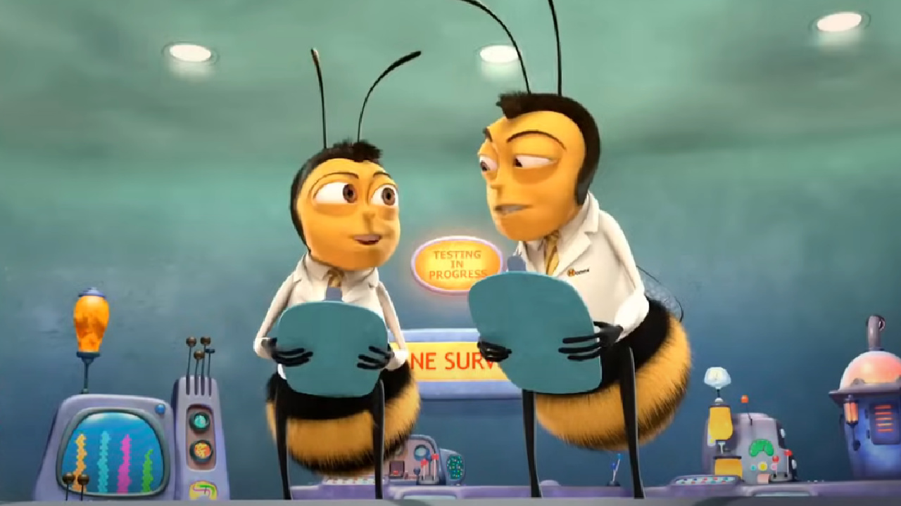 Two bee workers in Bee Movie.