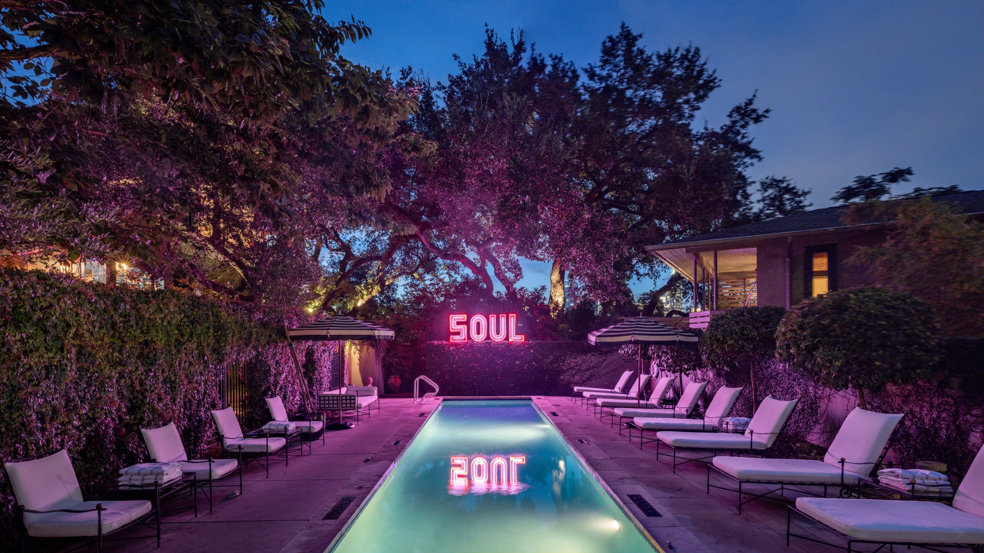 The pool at Hotel Saint Cecilia in Austin