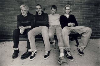 The band Braid, posed for a photo