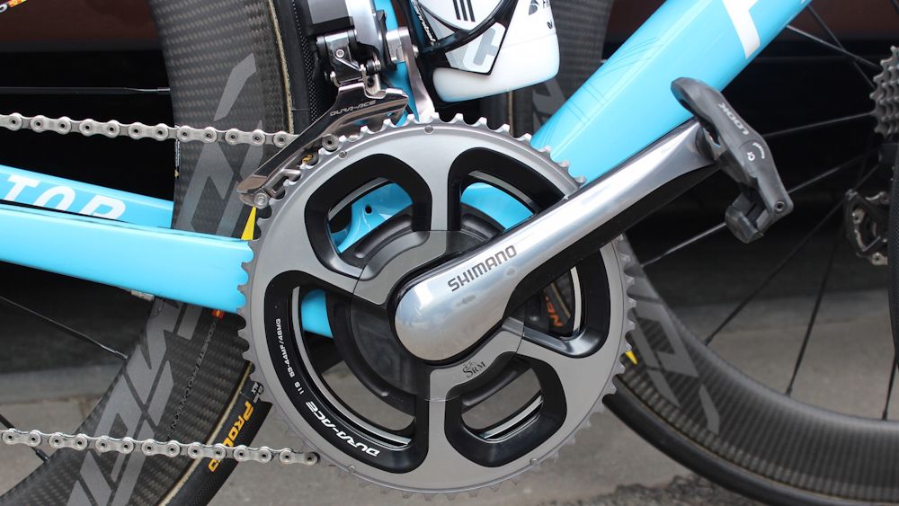 The bike is equipped with a SRM powermeter