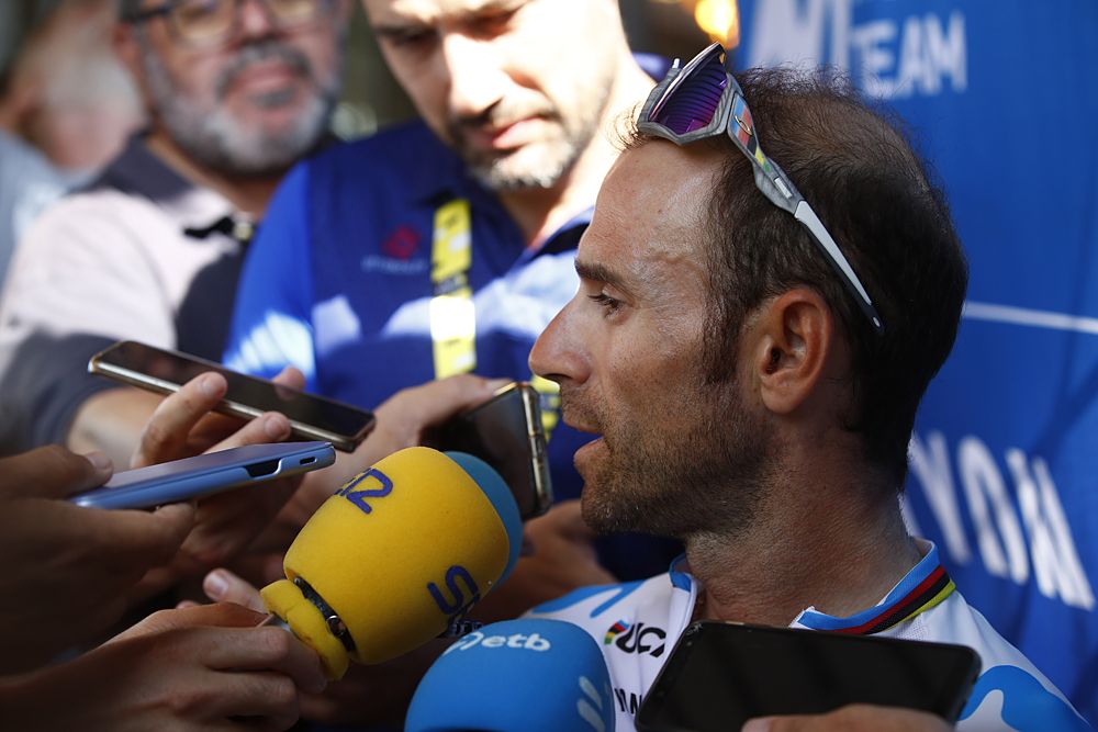 World champion Alejandro Valverde (Movistar) on the second rest day at the Tour de France