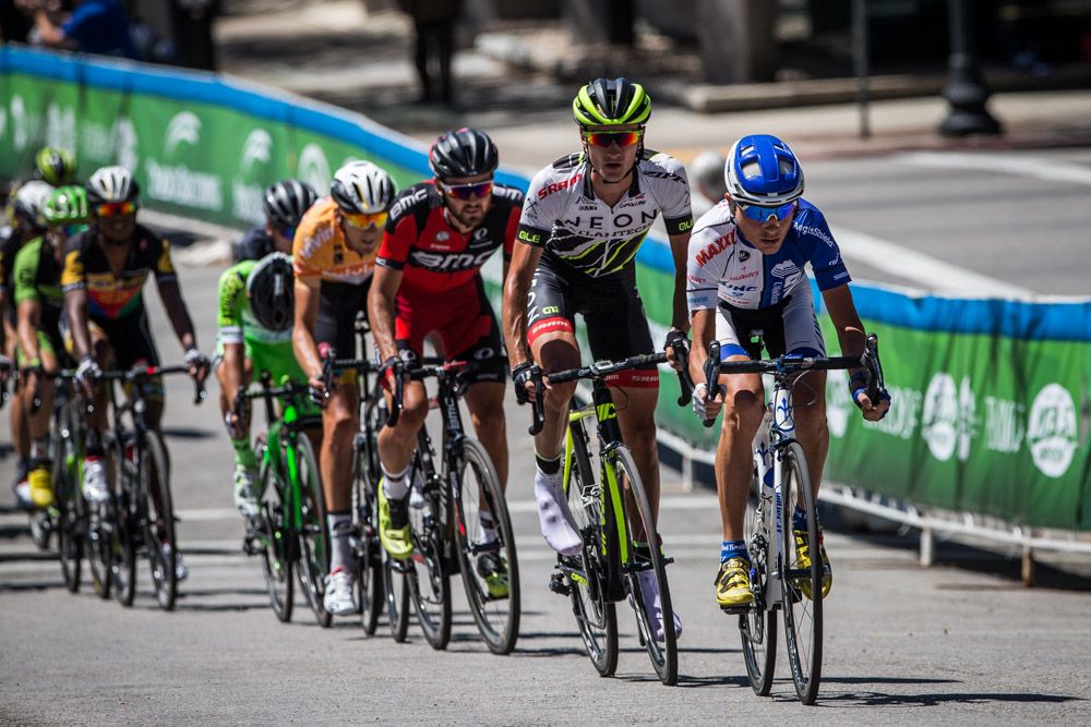 Janez Brajkovic (UnitedHealthcare) leads on the final lap.