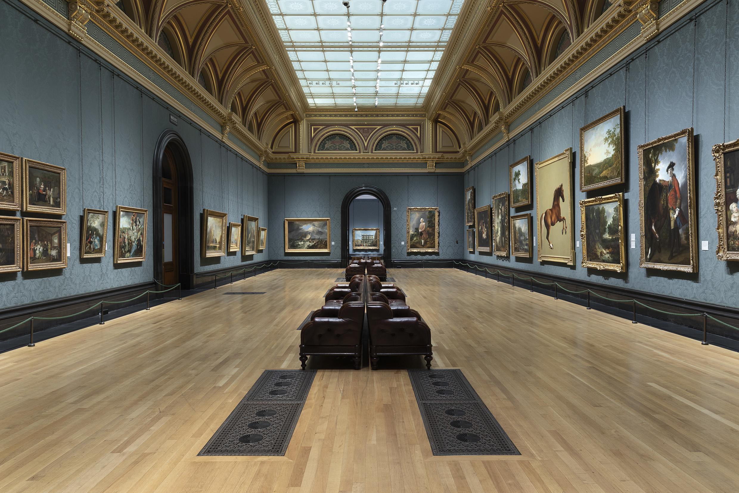 Interior shots of the National Gallery